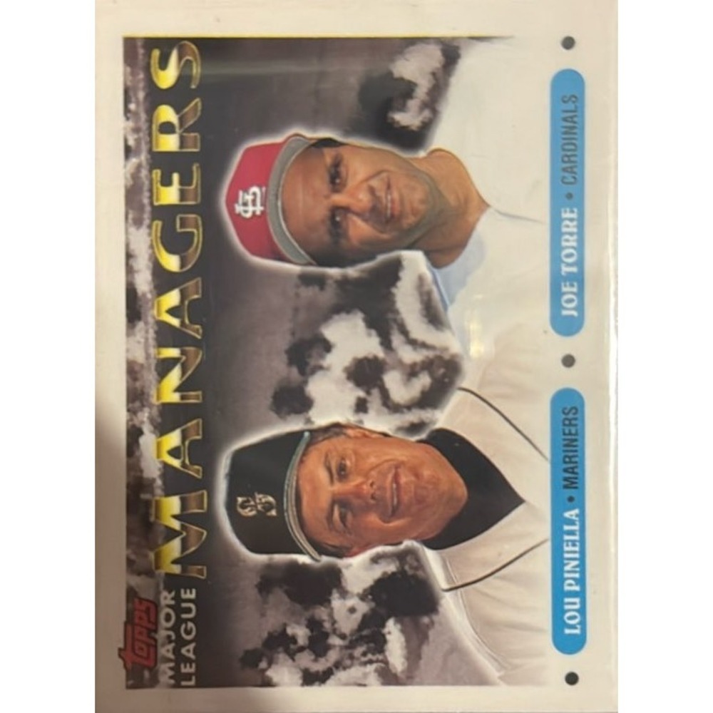 1993 Topps #512 Lou Piniella Joe Torre MGR Baseball Card Excellent
